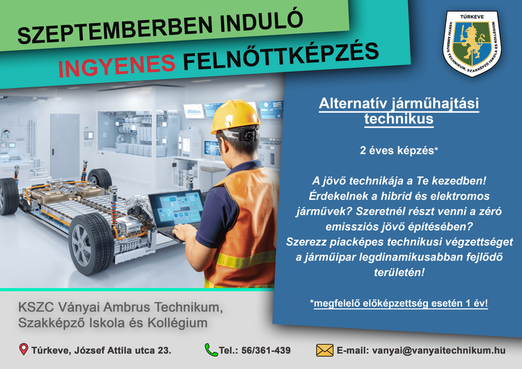 Alternatív járműhajtási technikus